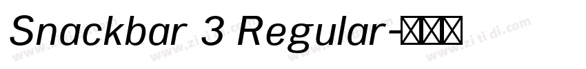 Snackbar 3 Regular字体转换